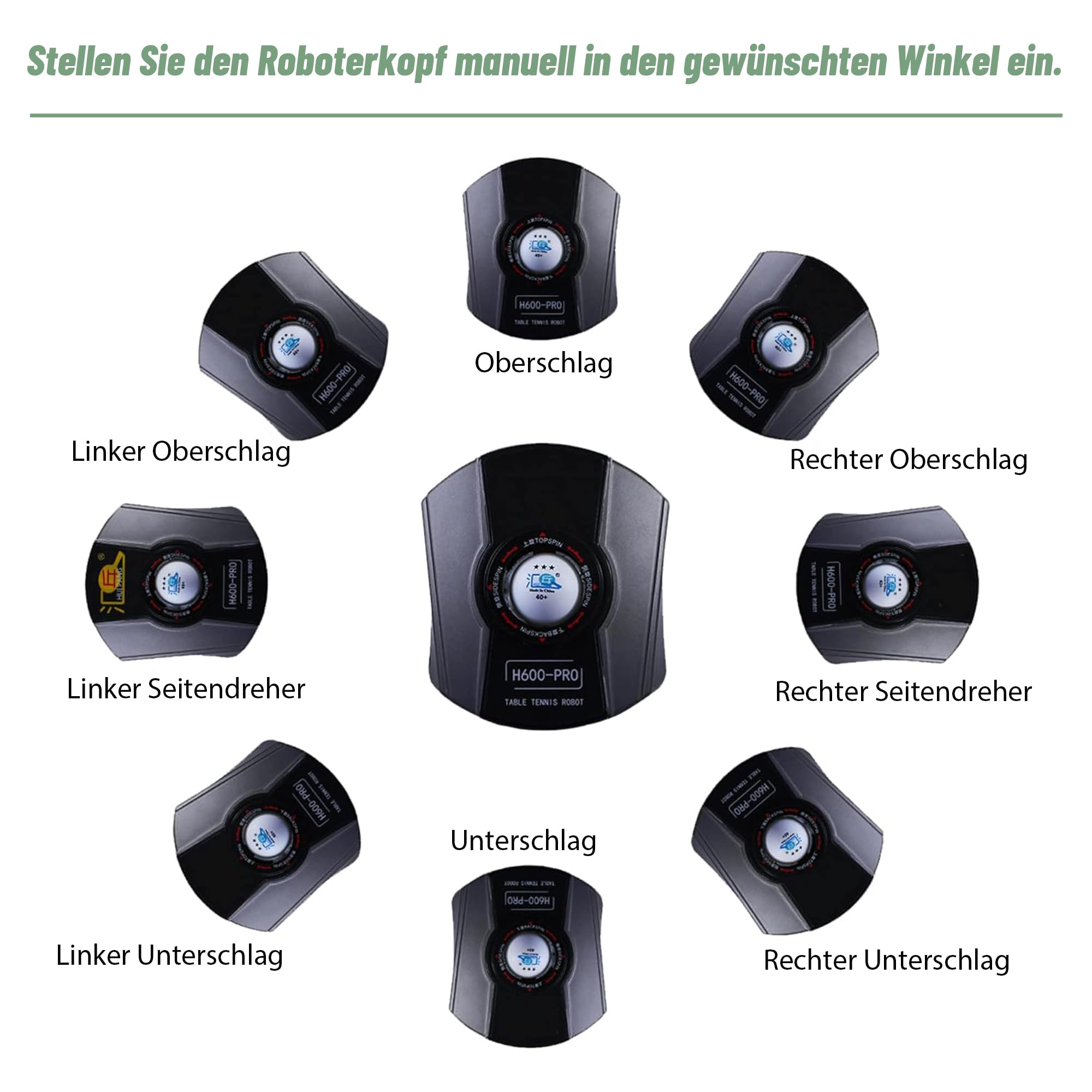 Tischtennis Roboter, Tischtennis Roboter Ballmaschine mit Netz, Table Tennis Robot für Einzeltraining kein manuelles Ballsammeln