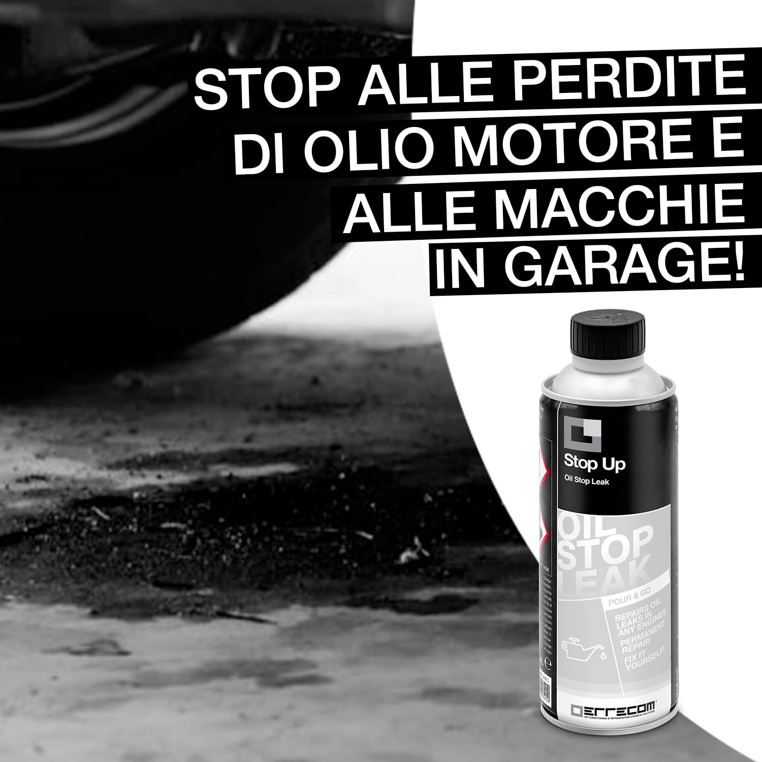 ERRECOM Stop Up, Turafalle per Risolvere Le Perdite di Olio dalle Parti del Motore degli Autoveicoli, Flacone da 250 ml