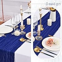 Vista 81 de Showgeous 10 Pack Baby Pink Cheesecloth Table Runner 10FT Long Semi-Sheer Gauze Table Runner Boho or Rustic Wedding Decor for Wedding Decor Arch