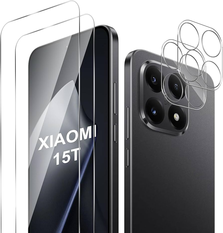 Xiaomi 15T PRO　ガラスフィルム4枚、社外ケース付き シャオミ Amazon.co.jp: 【4枚入り】For Xiaomi 15T Pro ガラスフィルム （2枚