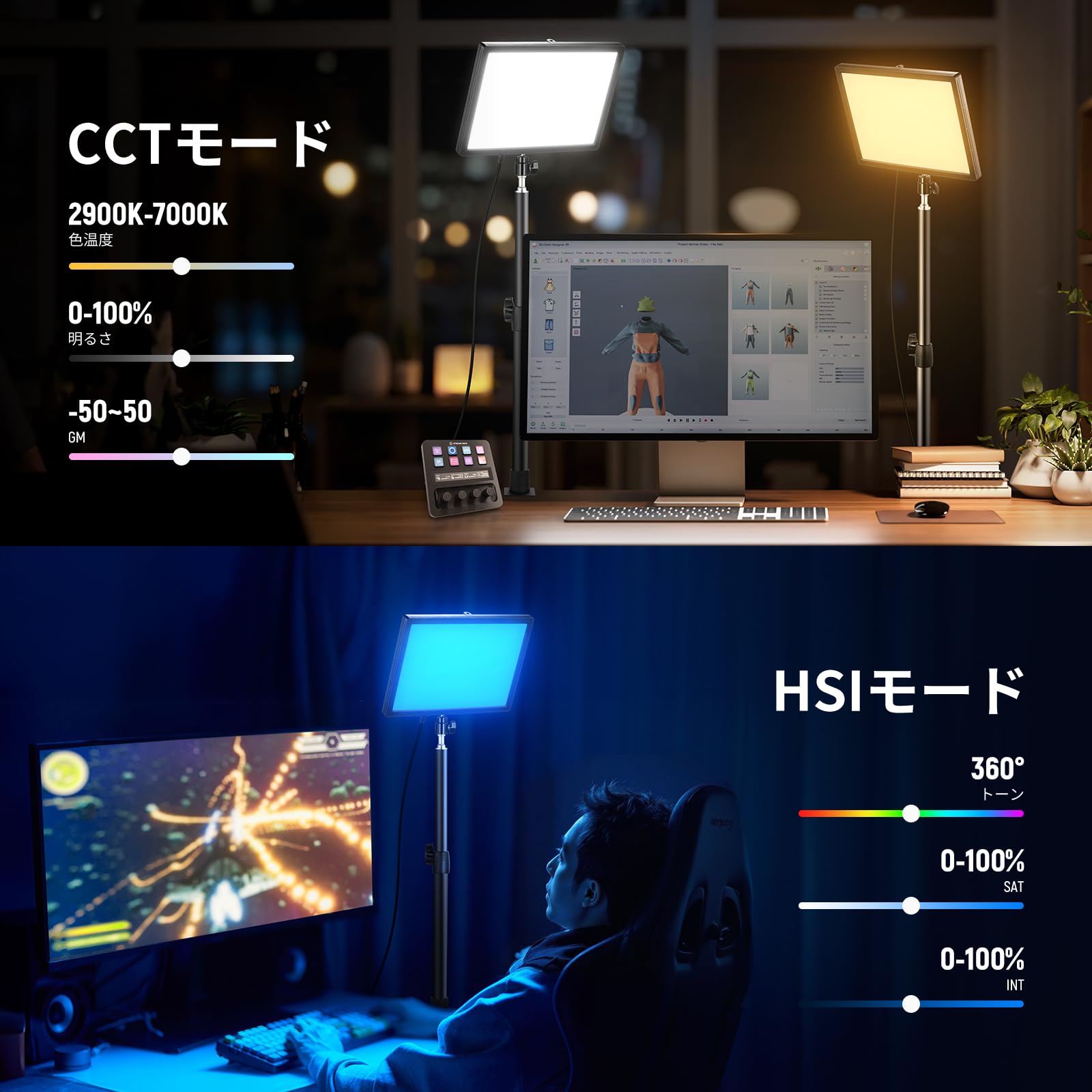 Amazon.co.jp: NEEWER GL25C RGBビデオライト 25W 撮影ライト