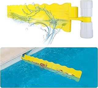 SIPTPNLEI Pool Debris Skimmer,Pool Leaf Skimmer Guard,Work with Most Skimmer Systems on Above-Ground and in-ground Pools,6.7 Inches to 4 Inches(Yellow)