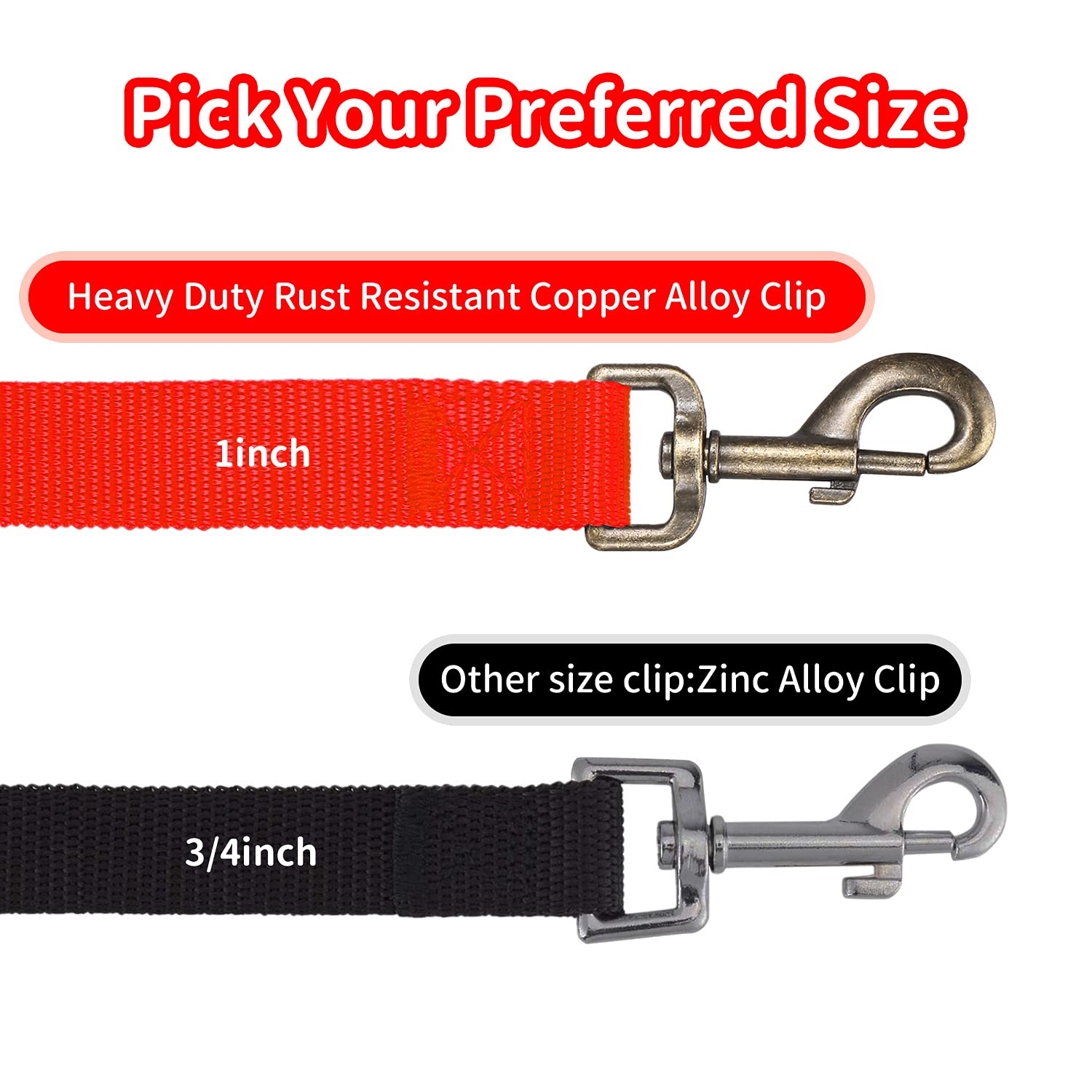 HIKISS Long Dog Training Leash - 50ft Heavy Duty Recall Lead For Large Dogs, Agility & Backyard Play
