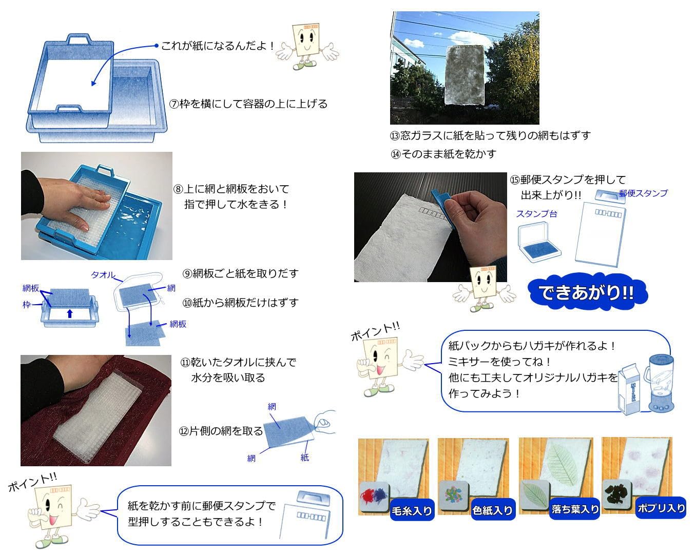 Amazon.co.jp: 紙すきセット（ハガキサイズ）手作りはがき 総合学習