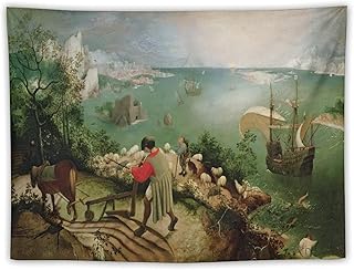 Pieter Bruegel The Elder Landscape with The Fall of Icarus by Pieter Bruegel The Elder Gifts Painting Tapestry Wall Art Bedroom Decorative Picture Pri