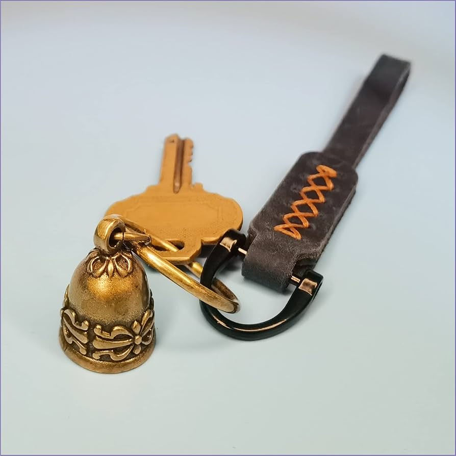 Guardian Bell Motorcycle, Brass Sleigh Bells for Keychain, Gremlin