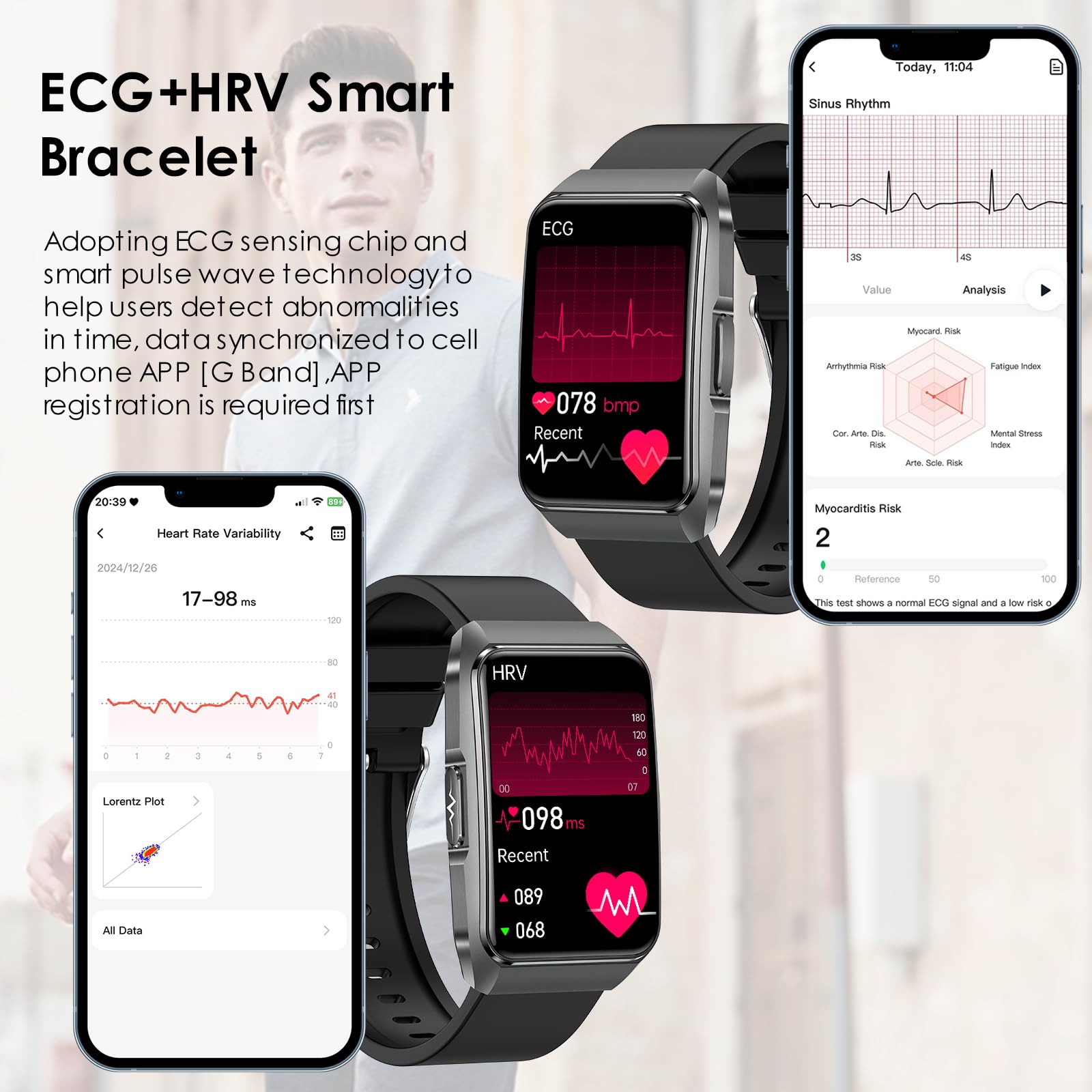 2025 Smartwatch con ECG/HRV/Lipidi/Acido Urico/BMI/Sonno,1.57"Curvo 𝐆li𝐜𝐞𝐦𝐢𝐚 Orologio Uomo Fitness con 24h 𝐩𝐫𝐞𝐬𝐬𝐢𝐨𝐧𝐞 𝐬𝐚𝐧𝐠𝐮𝐢𝐠𝐧𝐚/Temperatura Corporea/Cardiofrequenzimetro