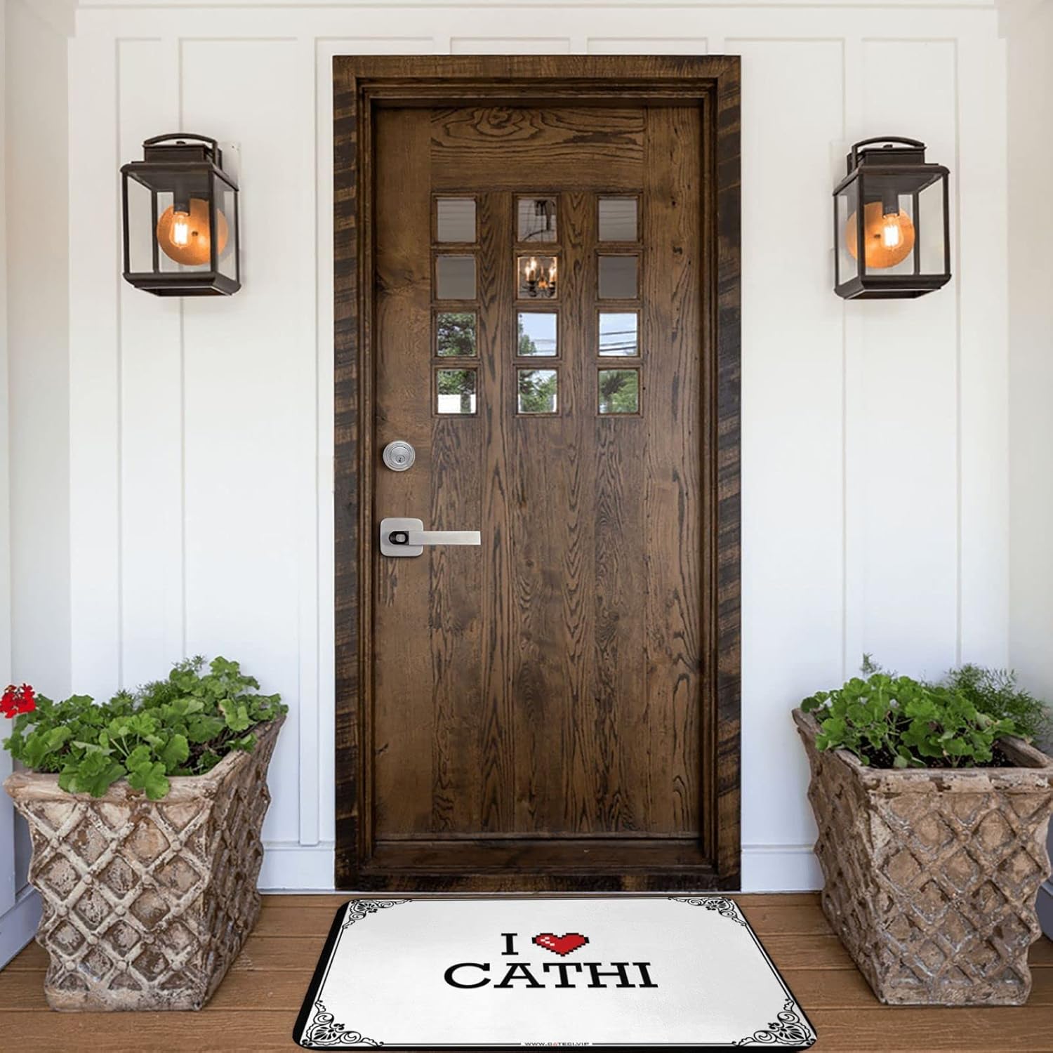 Outdoor Bar Accessories Decor I Love Cathi Doormat Welcome Mat Classroom Interesting Entry Doormat (Color : Colour, Size : 65X90CM)