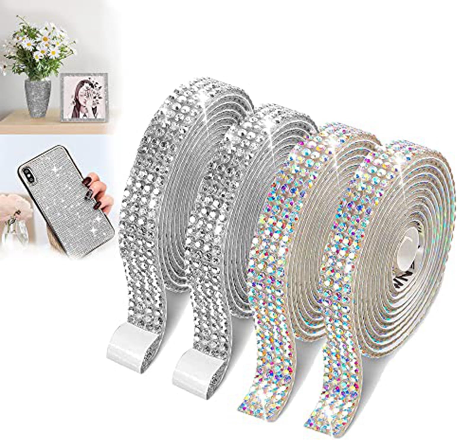 Noewmub Kristallen strass diamanten lintstrips, 2 meter strass stickers zelfklevende fonkelende doe-het-zelf decoratiestroken rol doe-het-zelf voor decoratie, cadeau, telefoon en bruiloft (1 cm goud Noewmub Kristallen strass diamanten lintstrips, 2 meter strass stickers zelfklevende fonkelende doe-het-zelf decoratiestroken rol doe-het-zelf voor decoratie, cadeau, telefoon en bruiloft (1 cm goud