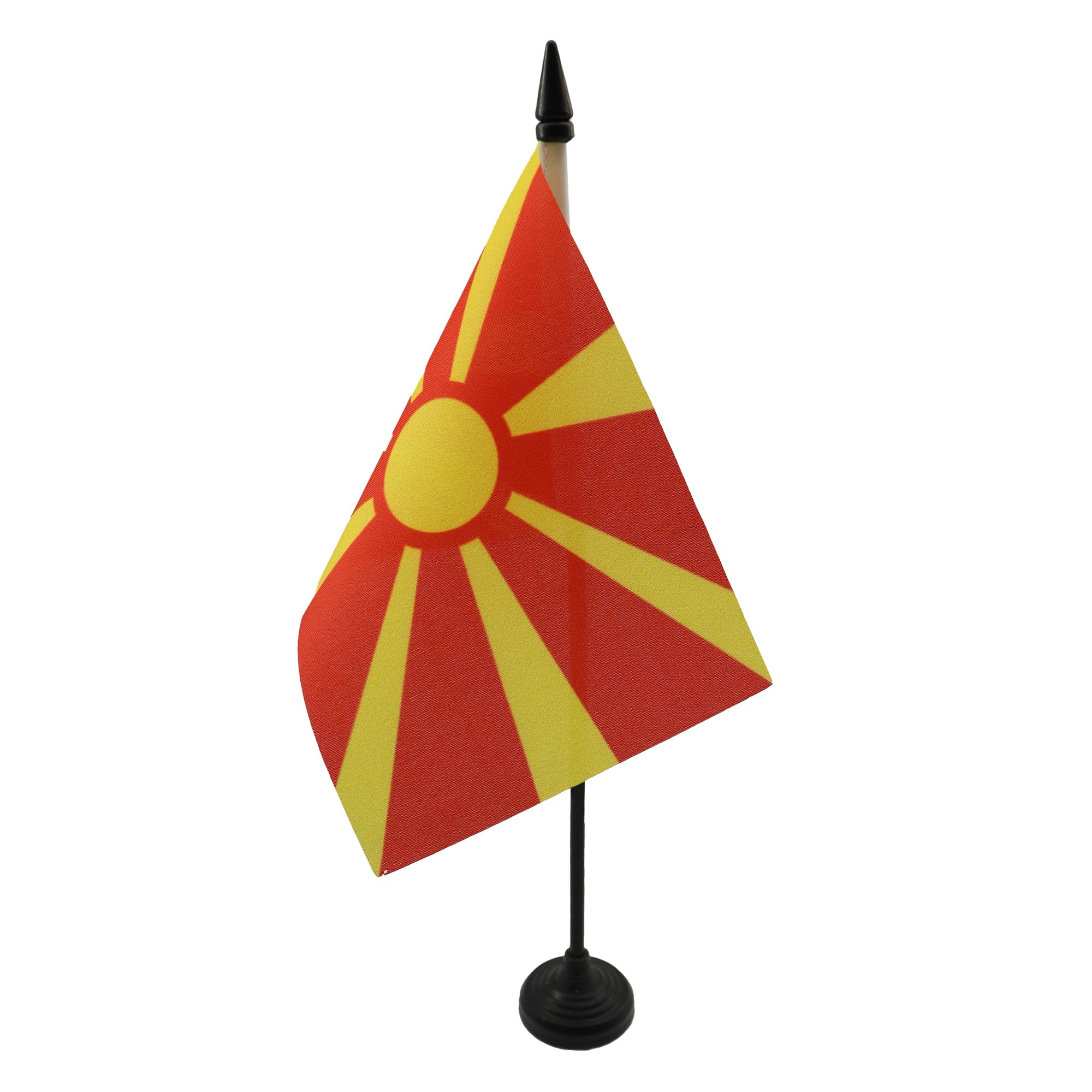 AZ FLAG Macedonia Table Flag 4x6 in 100D Polyester Plastic Base