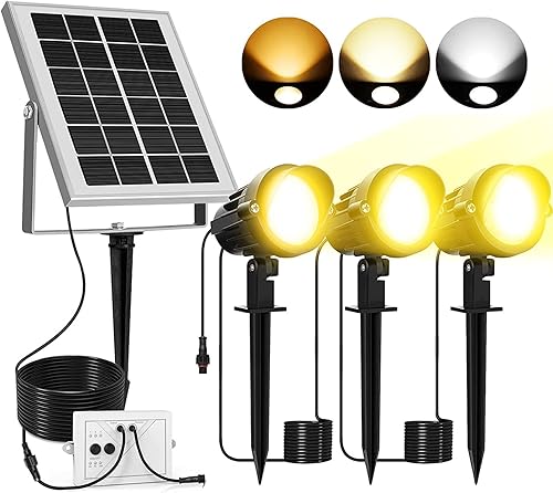 Miniatura 1 de MEIKEE Luces LED de bajo voltaje para paisaje, luz de trabajo portátil IP66, impermeable, luces para exteriores con conectores para jardín, camino y