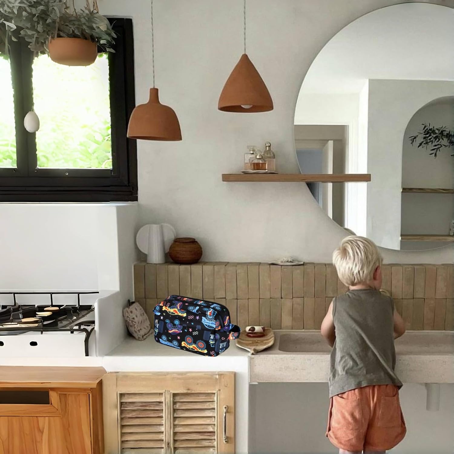 CAMTOP Travel Toiletry Bag for Kids Cute Toiletry Bags for Girls Boys Waterproof for Toiletries Accessories Bathroom Stuff - Image 5