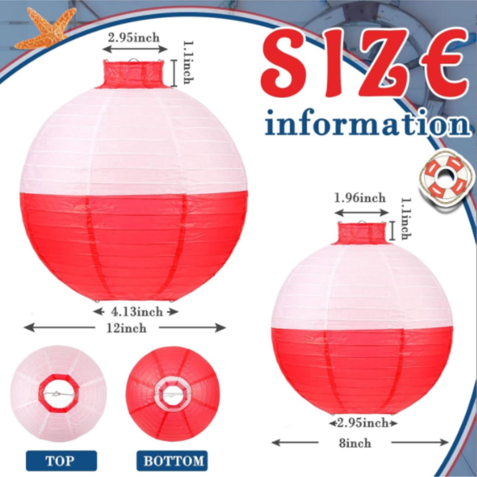 Papierowe Lampiony 12-częściowe Okrągłe Papierowe Lampiony Wiszące Na Przyjęcie Urodzinowe I Dekoracje Noworoczne Dekoracje Imprezę(12inch)