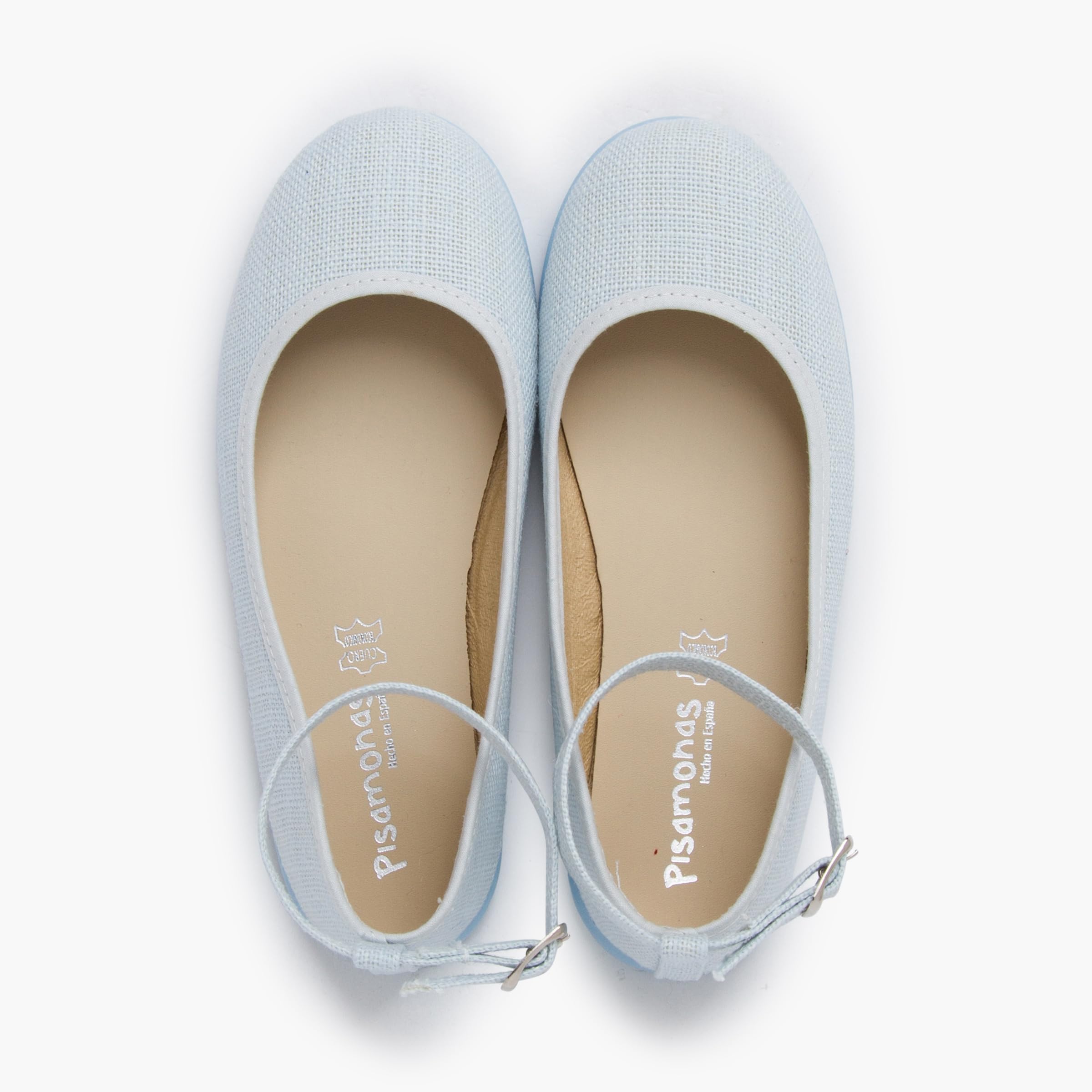Pisamonas Ballerine con Cinturino Lino Fiocco Tulle