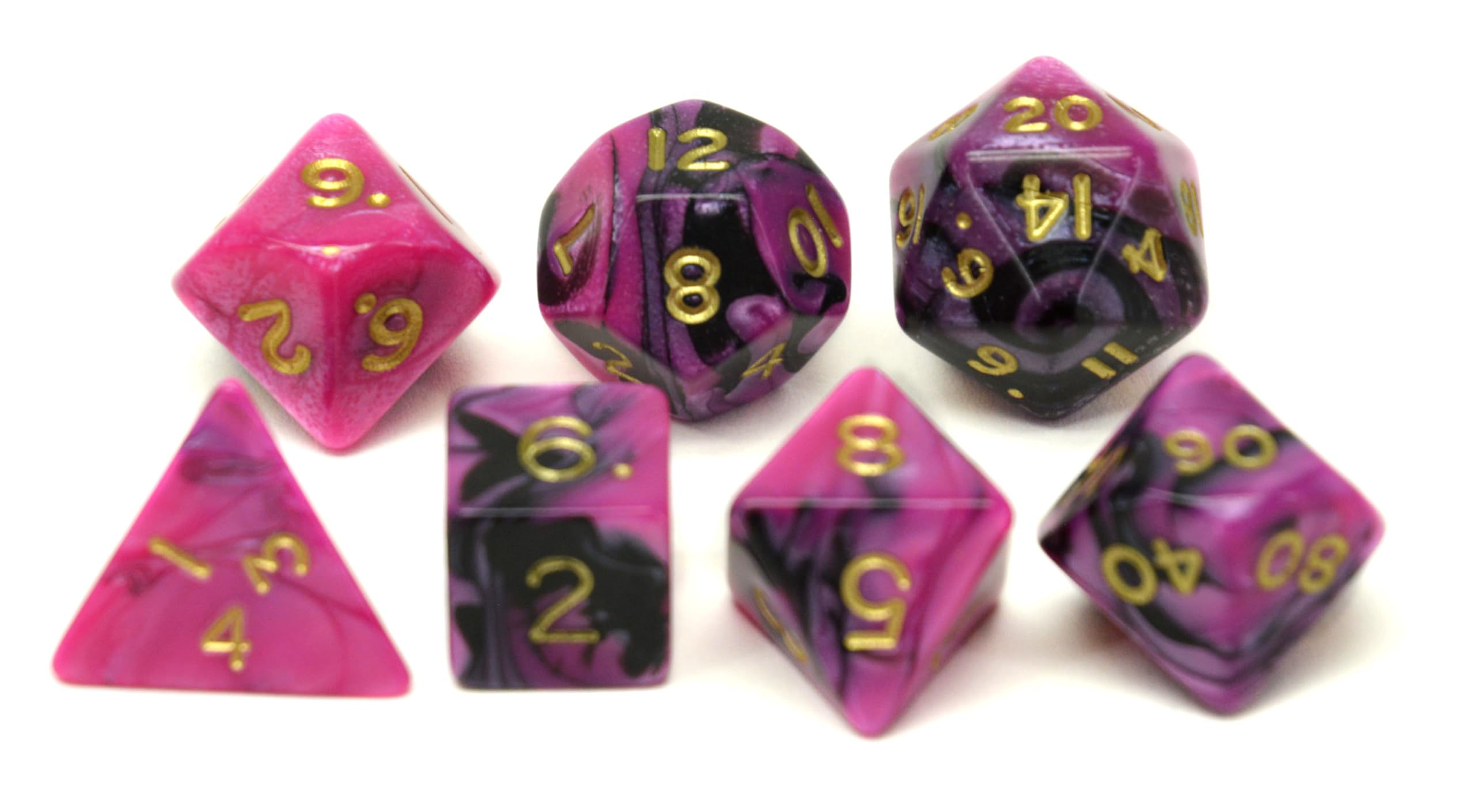 Hot Games Set di dadi Jumbo Viola Nero Gioco di ruolo Dungeons