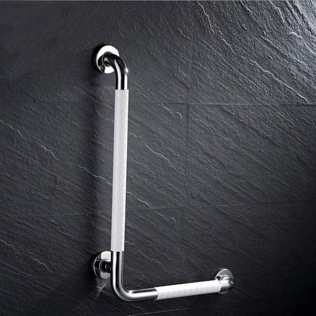 Asidero para el baño Baño Barra De Agarre,Acero Inoxidable Anciano Discapacitado Baño Ducha Al Aire Libre Antideslizante La Seguridad Accesibilidad Asa Seguridad (Color : White, Size : A)