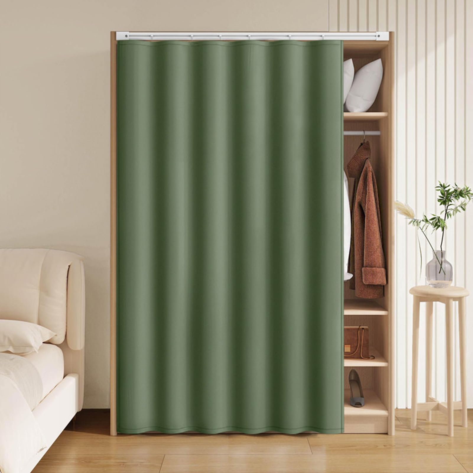Rideaux pour placard de cuisine sans percer pour locataire et petits espaces