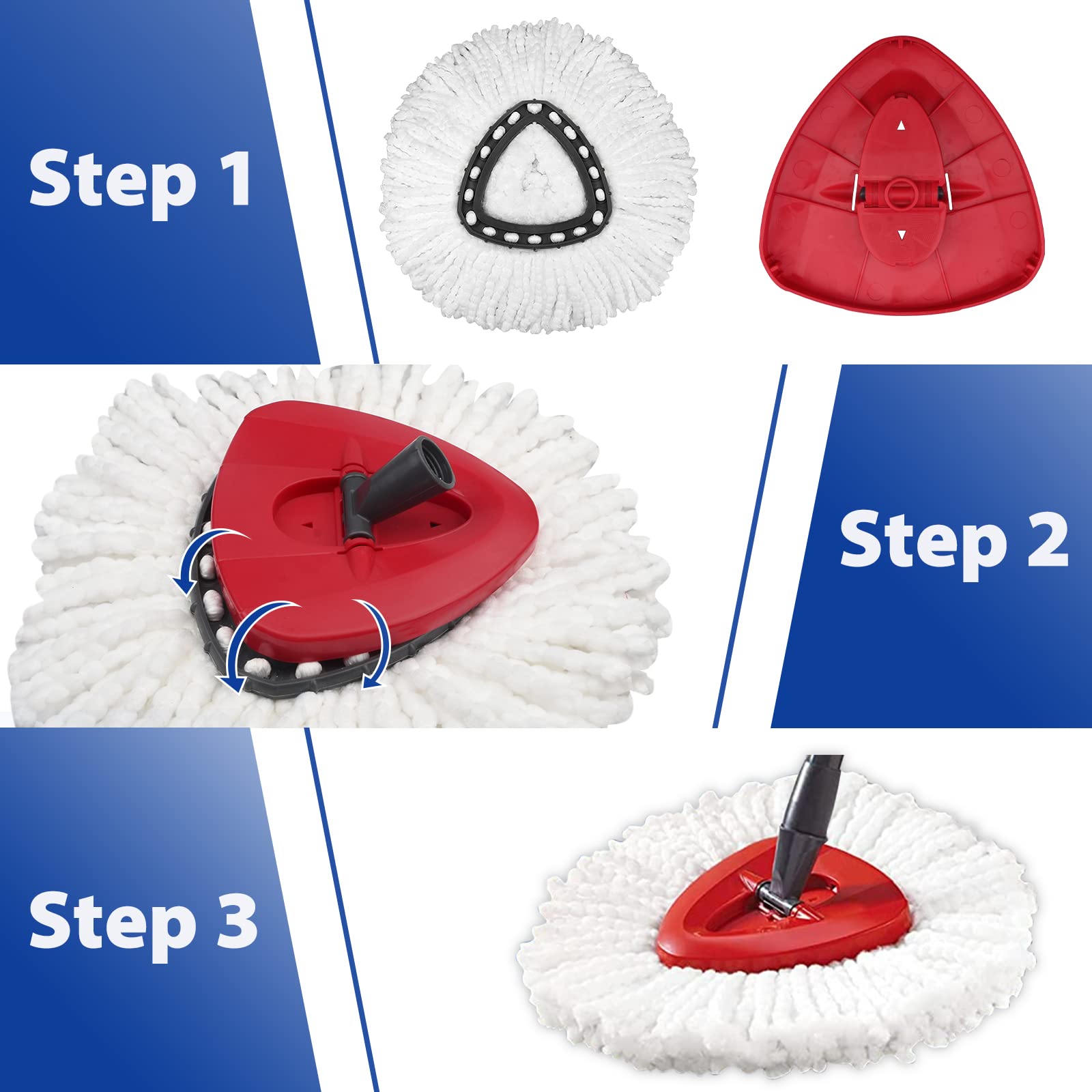 Parte de base de fregona giratoria compatible con el sistema de 1 tanque Ocedar Mop EasyWring, 1 unidad