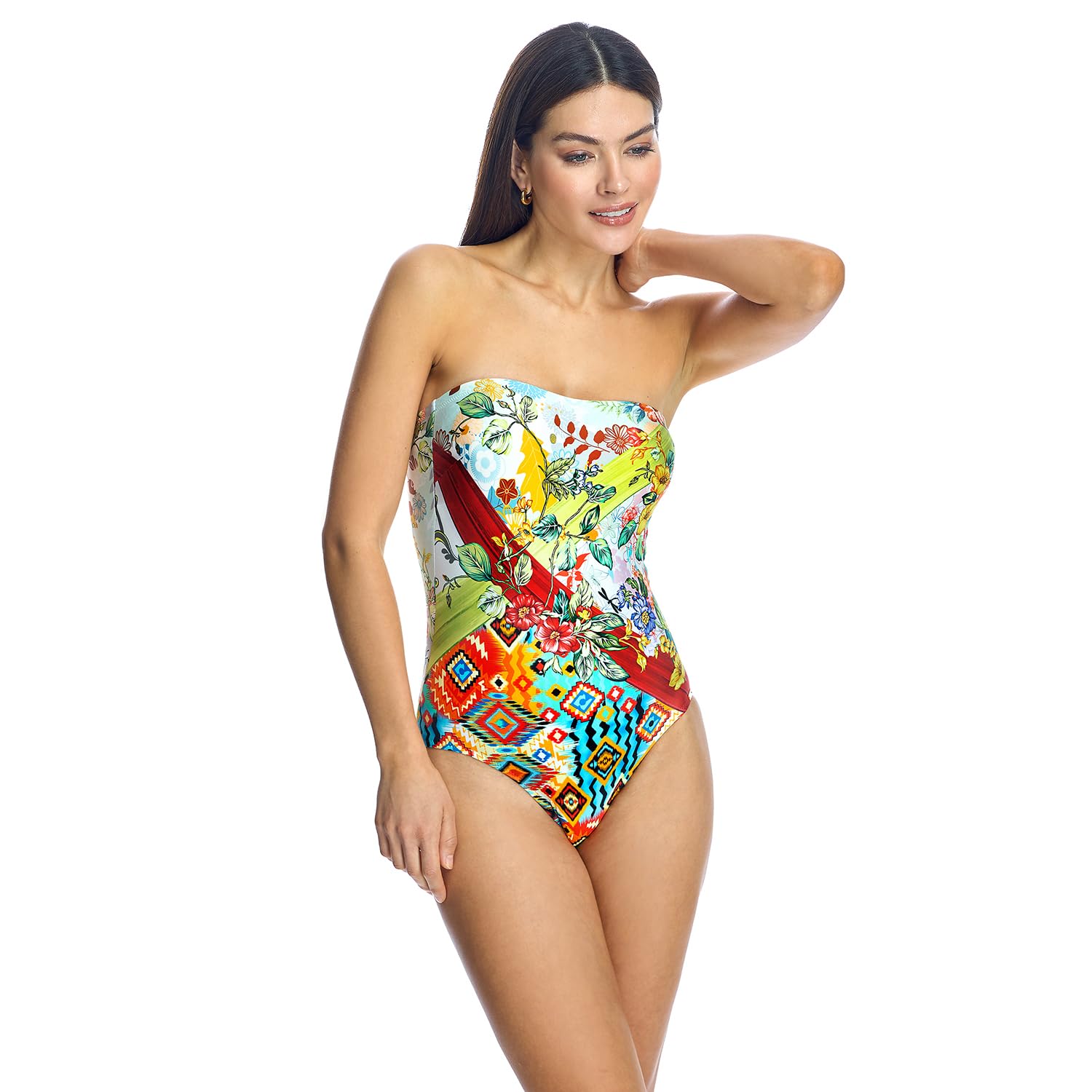 Bañador de Mujer Bandeau W240987. Traje de baño de una Pieza Mujer, Bañador de 1 Pieza, Bañador de una Pieza, Bañadores para Mujer, Ropa de baño Mujer