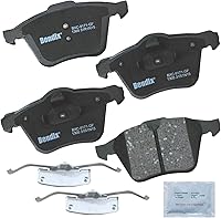 Vista 63 de Pastillas de Freno Delanteras Cerámicas Bendix Priority1 CFC430A para Modelos Selectos INFINITI G35, I30, Nissan 350Z, Altima, Juke, Maxima, Sentra