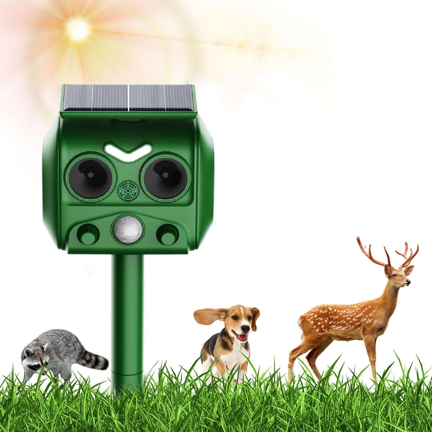 動物撃退器　12台　 Amazon.co.jp: 動物撃退器｜超音波｜ソーラー式｜赤外線｜自動感知