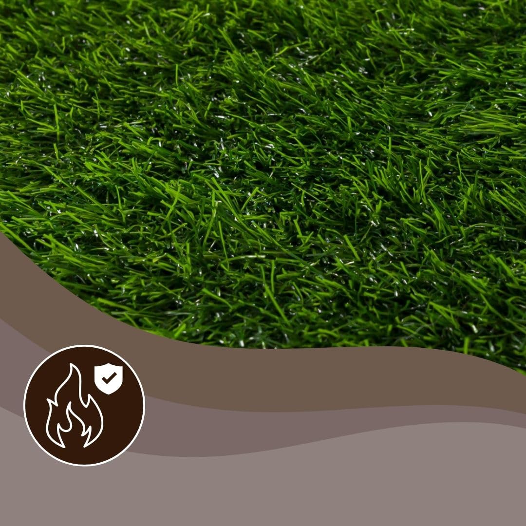 Mazovia Erba Sintetica Balcone 200x500cm Verde Resistente Alle Intemperie | Erba Sintetica per Terrazza Facile da Pulire Resistente All'acqua Resistente Ai Raggi UV Robusto Realistico Venduto al Metro