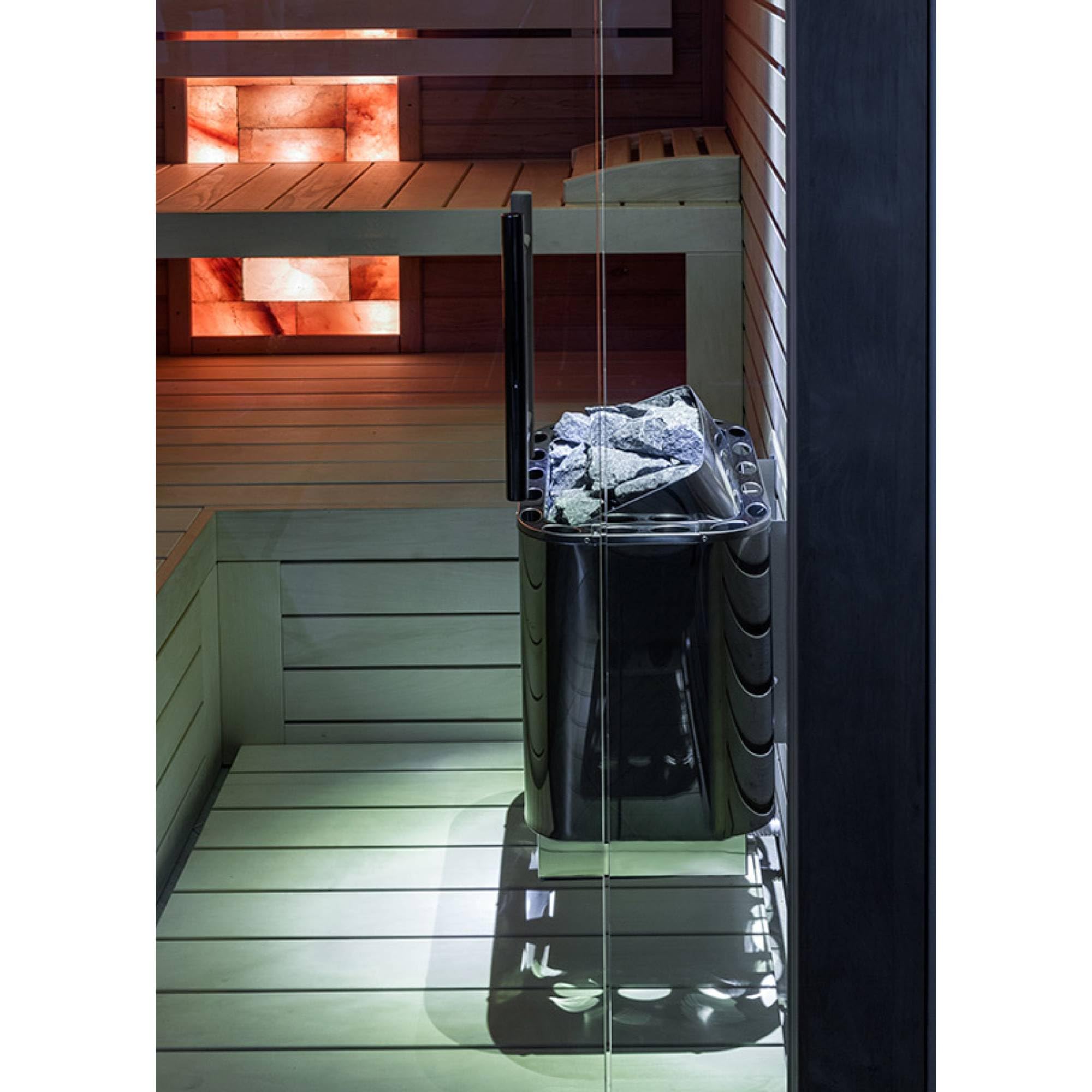 Sentiotec Nordex hot.line finnischer Saunaofen Saunaheizgerät 6/8 / 9 kW optional mit Saunasteine (6 kW, Mit Saunasteine)