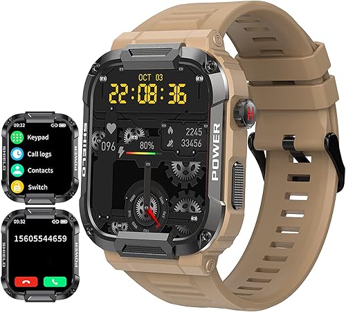 Miniatura 1 de Loluka Reloj inteligente militar Respuesta Hacer llamadas Frecuencia cardíaca 1.85 "Pantalla HD Reloj inteligente para hombre para teléfonos Android