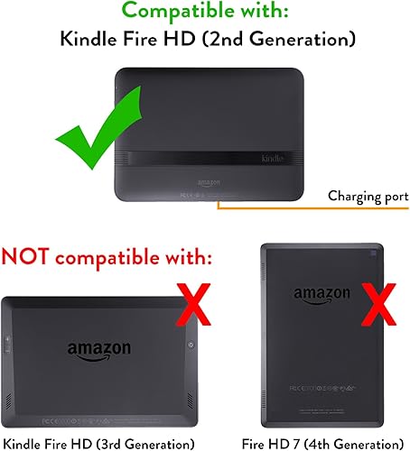 Miniatura 11 de Amazon Kindle Fire HD 7" (Generación Anterior) Standing, funda de piel, Royal Purple (Will sólo ajuste Kindle Fire HD 7," Generación Anterior)