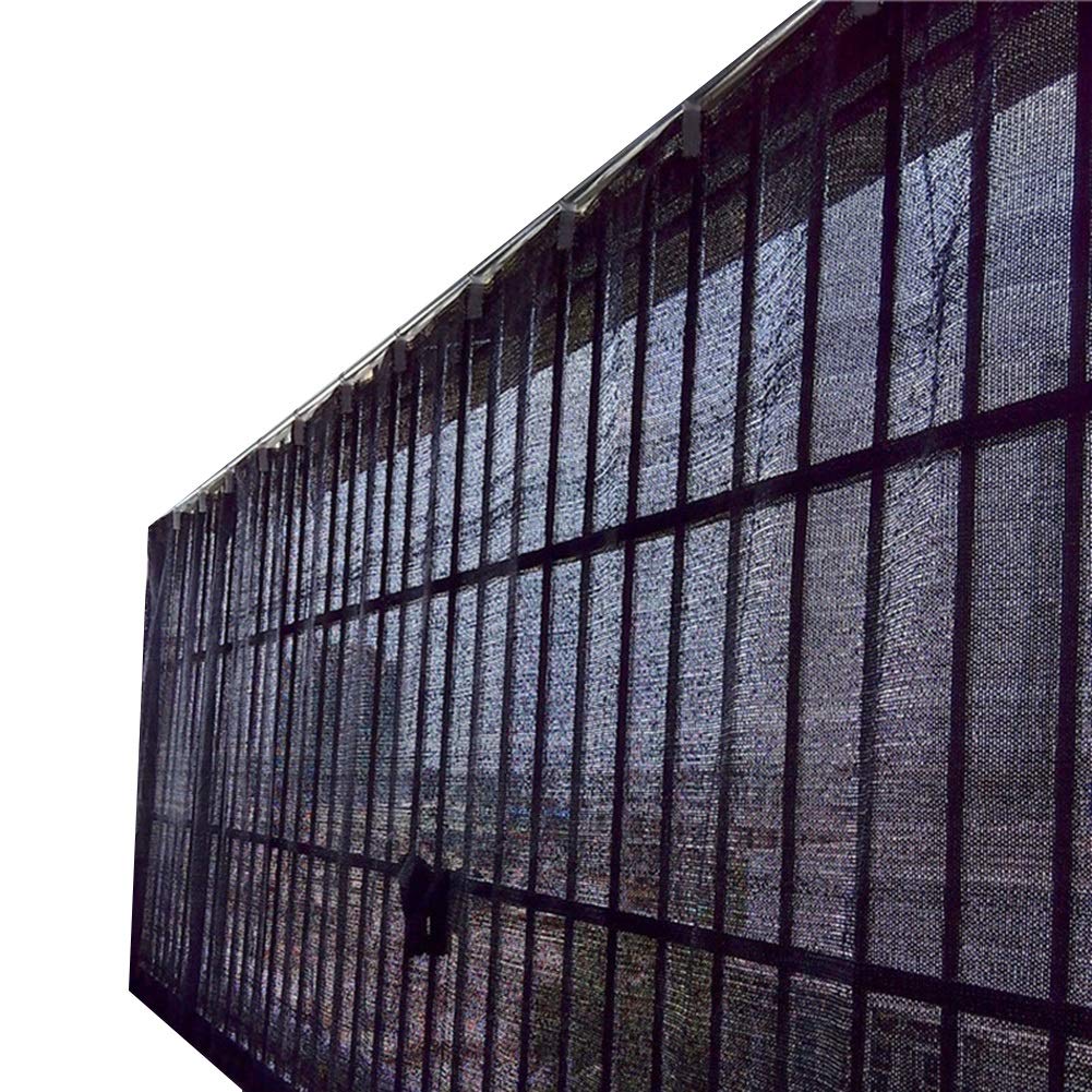 Cortina de sombra negra para terrazas y balcones que mejora la privacidad del jardín
