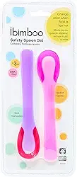 Ibimboo Colher Termica Com 2 Unid Pink Rosa E Roxo