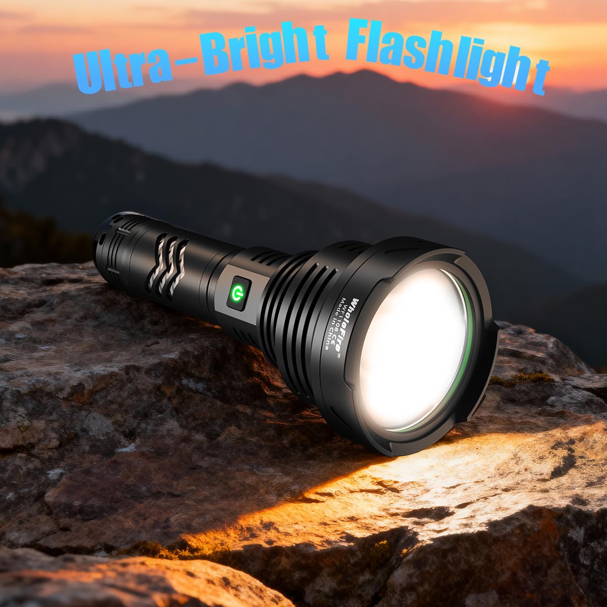Torcia LED estremamente luminosa 10.0000 lumen, XHP90 USB ricaricabile Torce elettriche, 5 modalità tattiche poliziesche militari IP65 impermeabile Torcia elettrica esterna con batteria