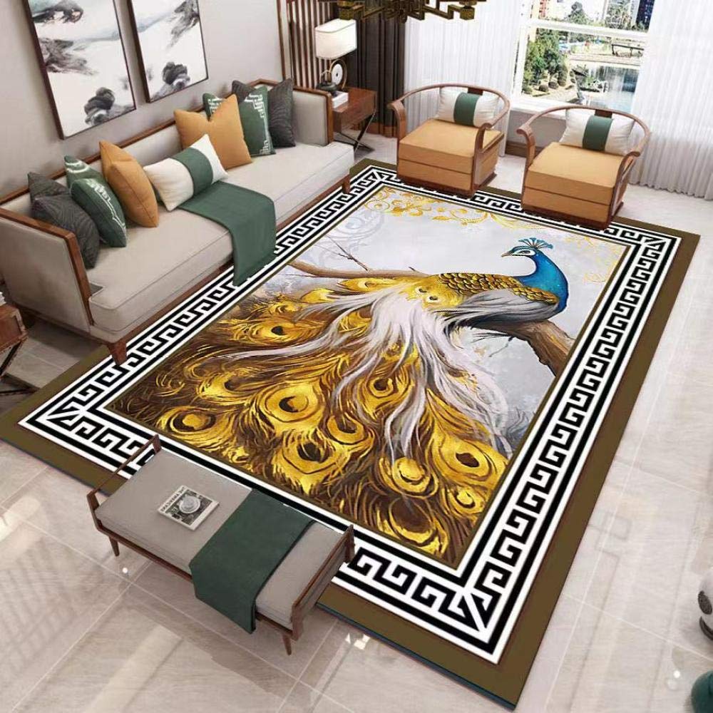 3D salon dywan gałęzie złoty paw antypoślizgowe maty podłogowe dzieci maty dla raczkowania korytarz maty maty nocne home decoration