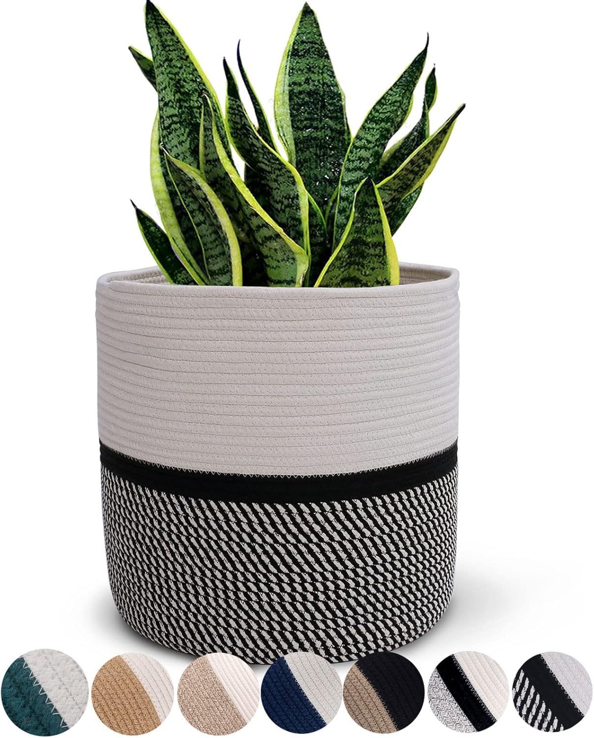 SOFT ROOTS Planter Baskets for Indoor 10" Planters Cotton Rope Flower Plant Pots Cover,Woven Storage Baskets for Crafts, Organization Modern Home Decor 11" x11 (Beige) (B0DH3SPYXW) Amazon Price History, Amazon Price Tracker