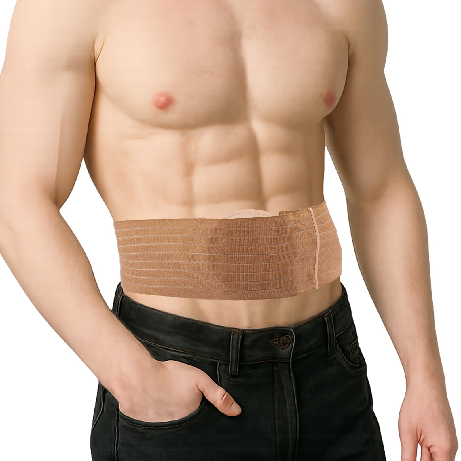 Hernie Ombilicale, Attache De Hernie Ombilicale Pour Hommes Et Femmes, Ceinture Herniaire, Ceinture Abdominale Linderung Von Schmerzen, Die Durch Einen Leistenbruch Verursacht Werden(M)