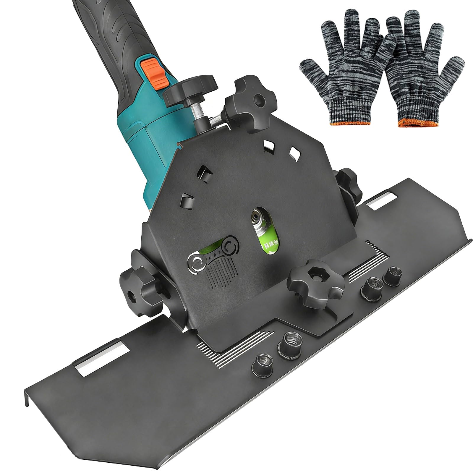 Photo 1 of 45 Degree Angle Grinder Tile Chamfering Bracket, Adjustable Cutting Guide compatible with 4-1/2'' and 5'' Angle Grinders, for Ceramic, Glass, Stone, Glazed Flooring, Thickened Metal
