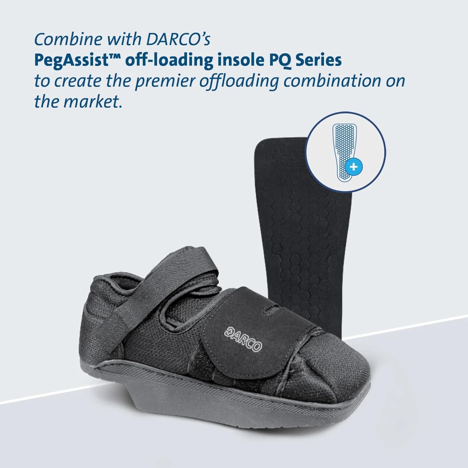 Darco HeelWedge Off-Loading Shoe, Large – Fits Women’s 9.5–11, Men’s 8.5–10 – Model HQ3B