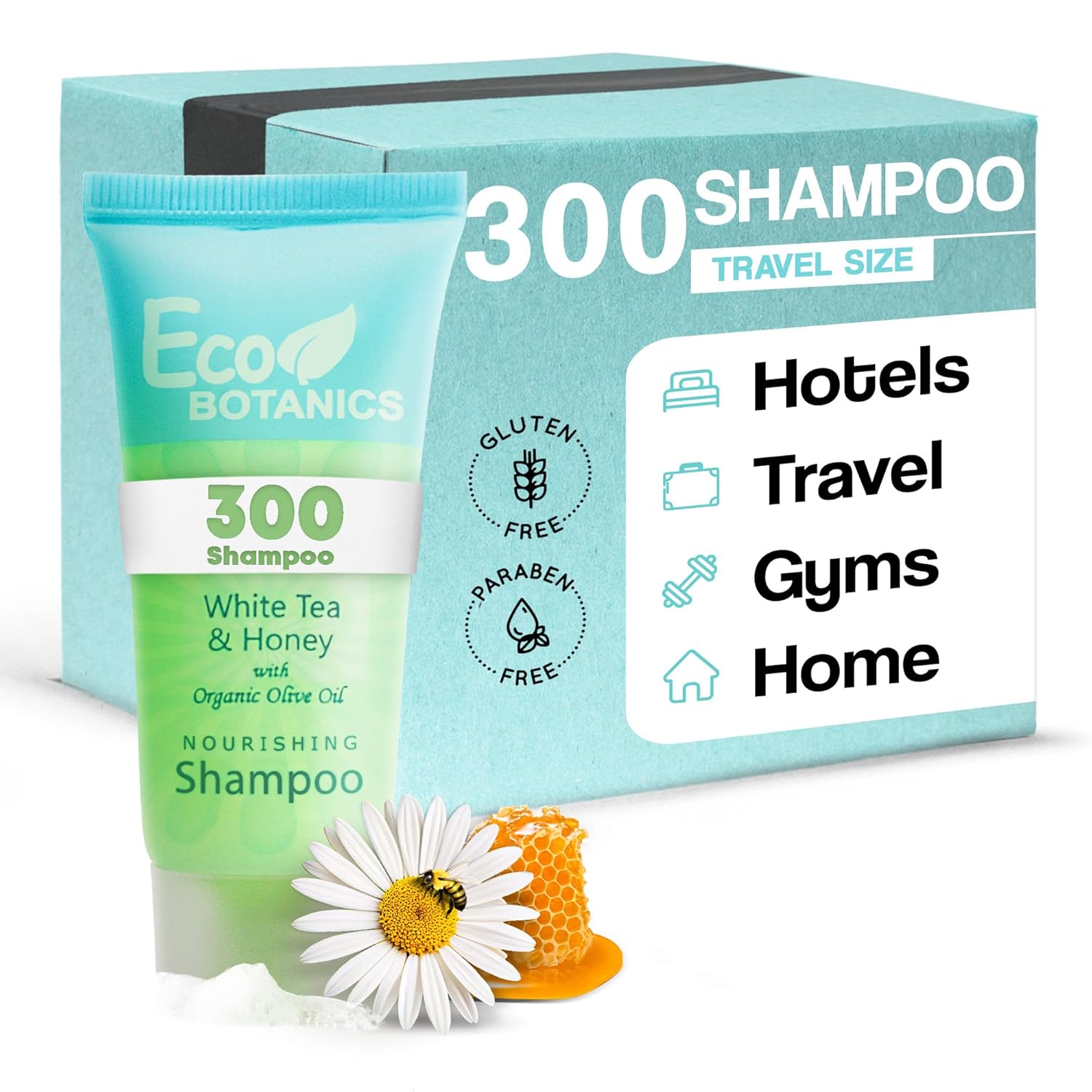 Eco Botanics Travel-Size Hotel Shampoo .85 oz (Case of 300)