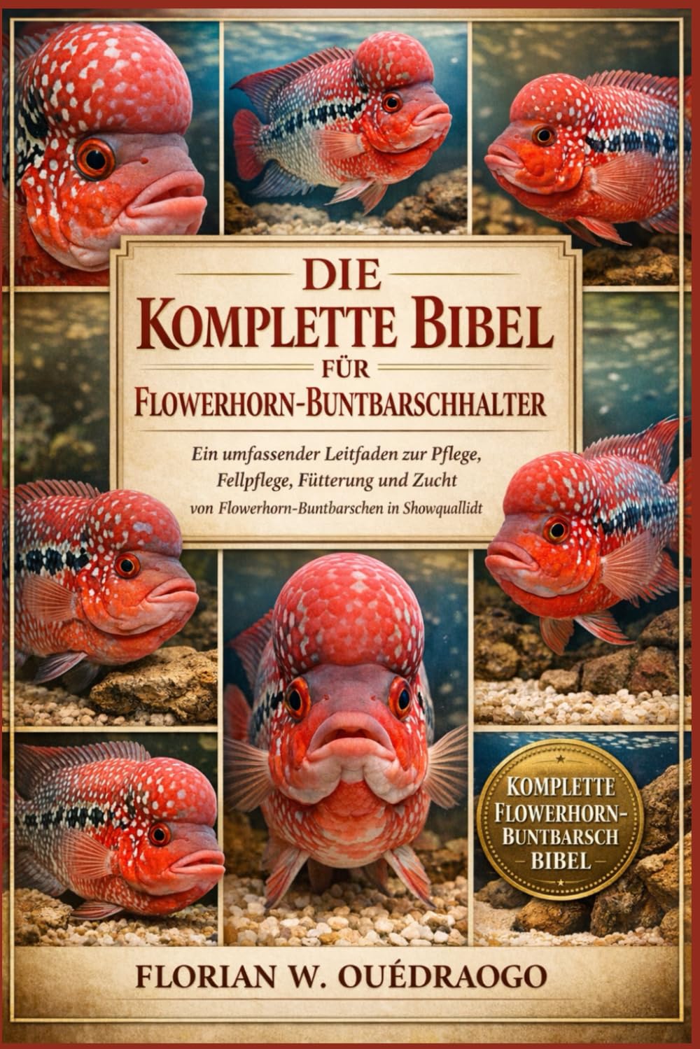 DIE KOMPLETTE BIBEL FÜR FLOWERHORN-BUNTELBUNTELHALTER: Ein umfassender Leitfaden zur Pflege, Fellpflege, Fütterung und Zucht von Flowerhorn-Buntbarschen in Showqualität
