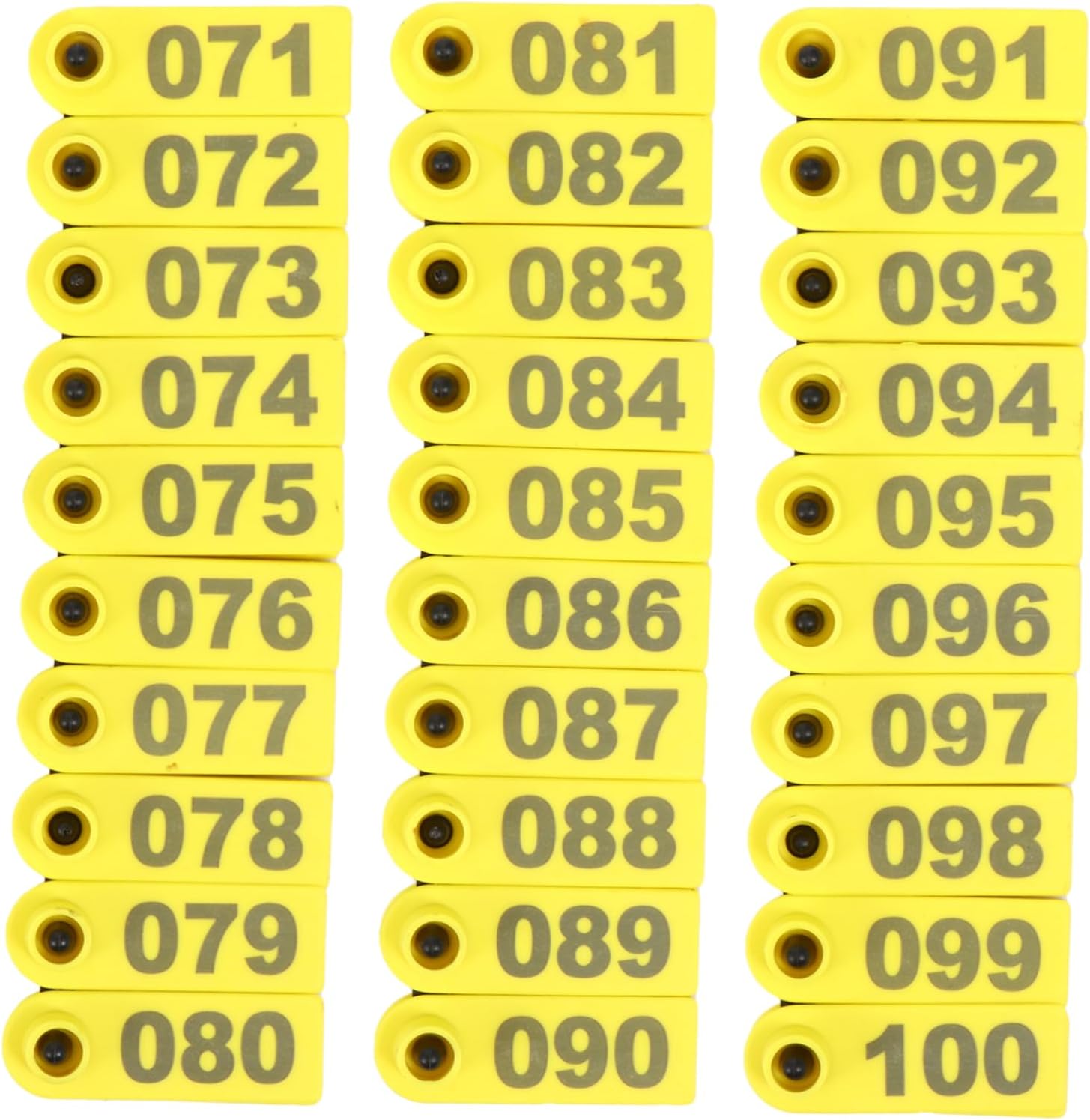 ORFOFE 100pcs Sheep Ear Tags Numbered Livestock Id Tag