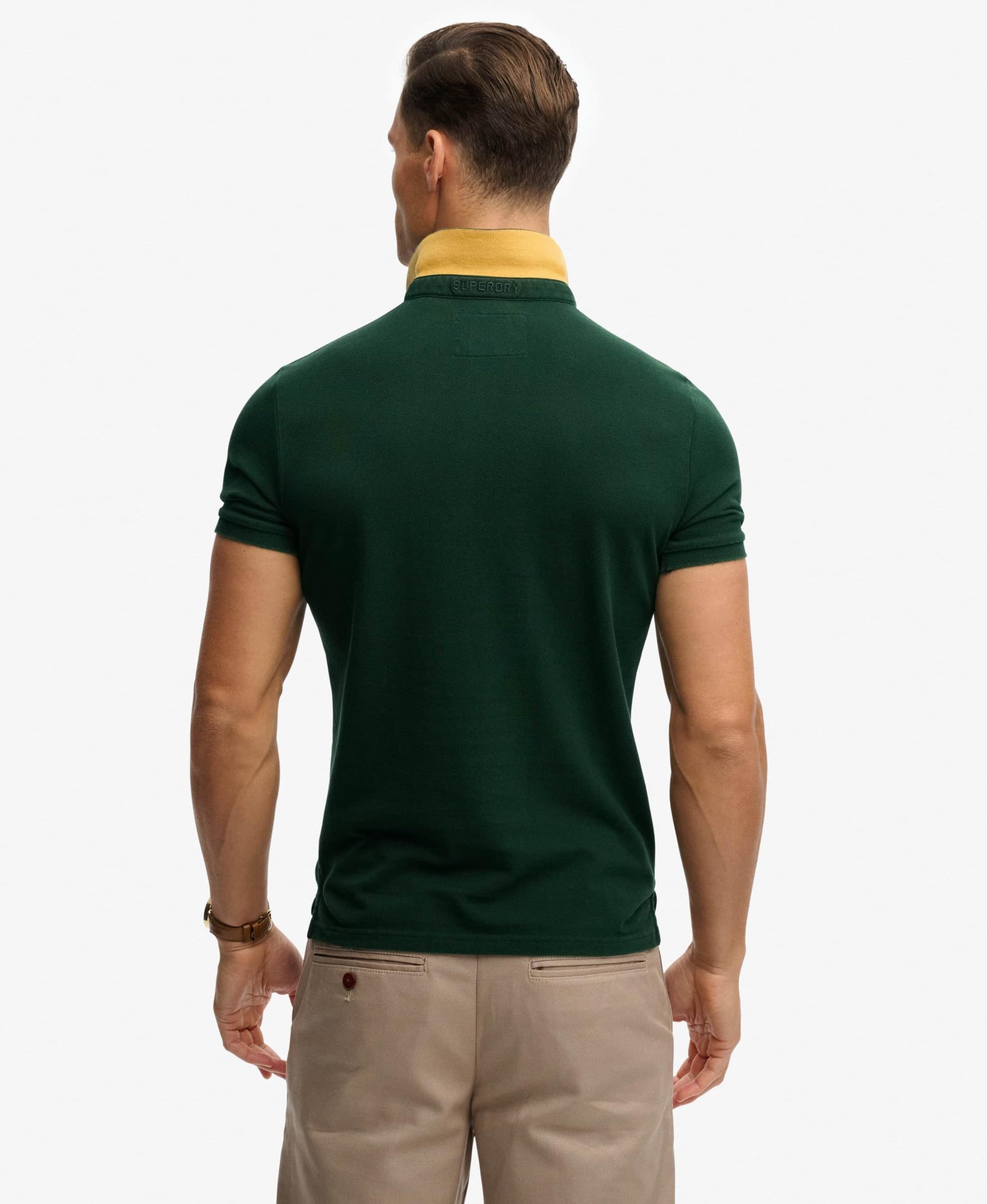 Superdry Pique Monogram Polo Polo Shirt Hombre (Pack de 1)