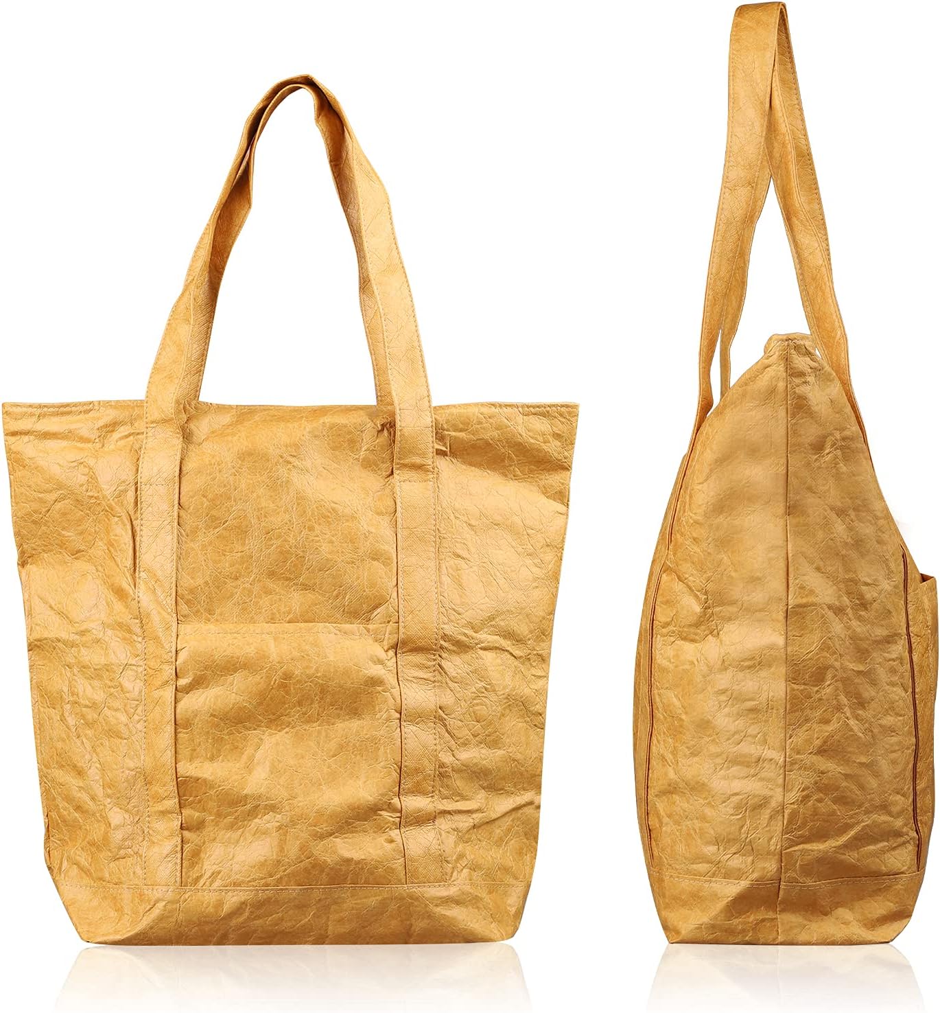 薪バッグ キャンプトートバッグ 大容量 大型収納トートバッグ アウトドア用 エコバッグ 高密度ポリエチレン製の不織布 デュポン社タイベック素 専門ショップ