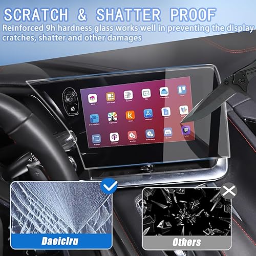 Miniatura 4 de Protector de pantalla compatible con Chevrolet Corvette C8 2020-2023, película protectora de pantalla de navegación, película protectora de vidrio