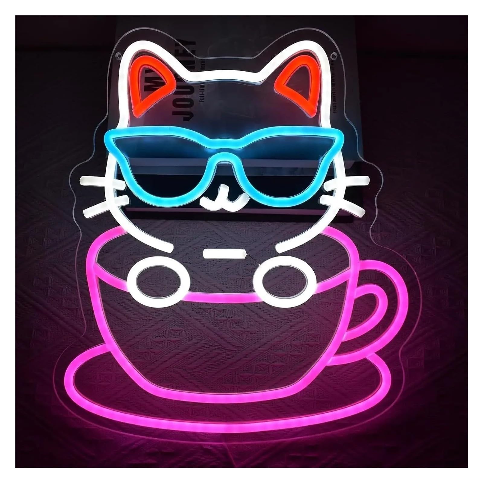 Insegna al Neon Insegna Al Neon Del Gatto Boba