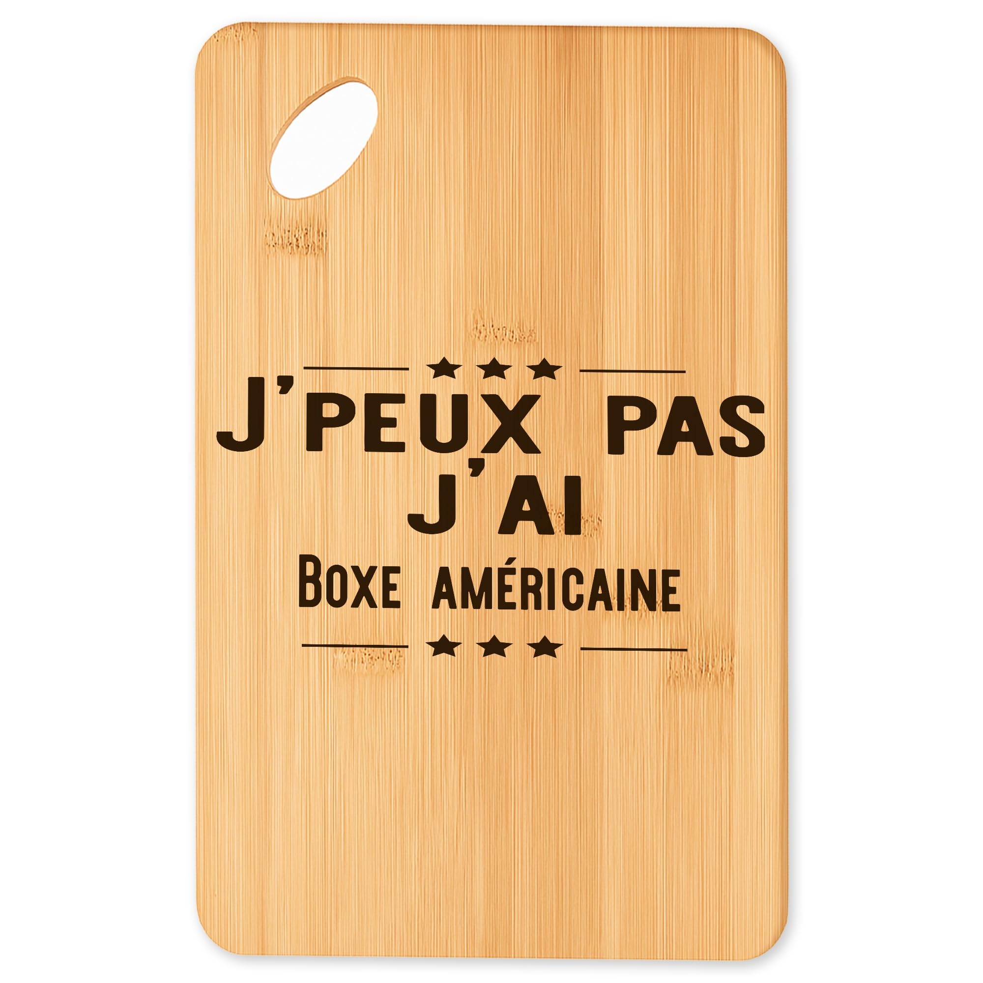 Plateau apéro en bambou soirée boxe américaine et barbecue entre amis