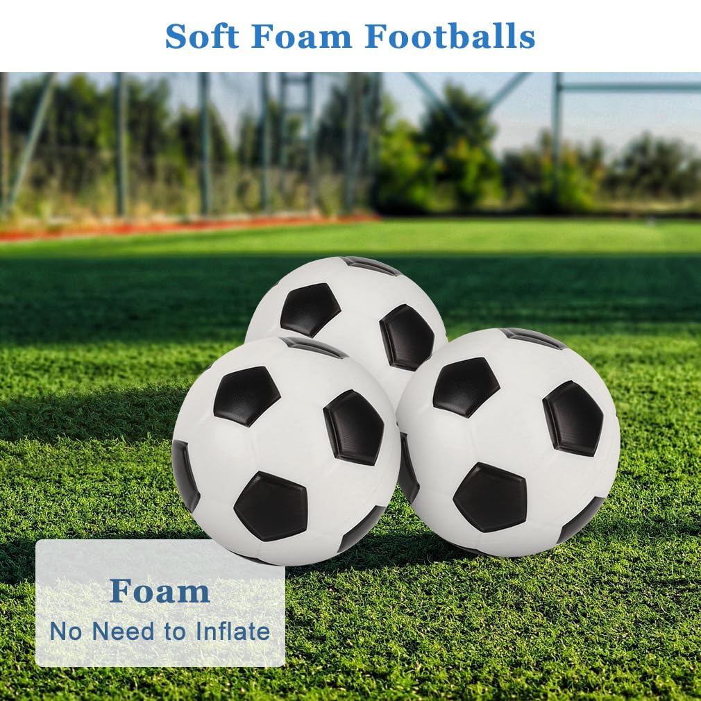 Cartlant 3Pcs 15CM Baby Football Foam Ball for Kids Toddler Small Soft Footballs Set Lightweight - Image 3