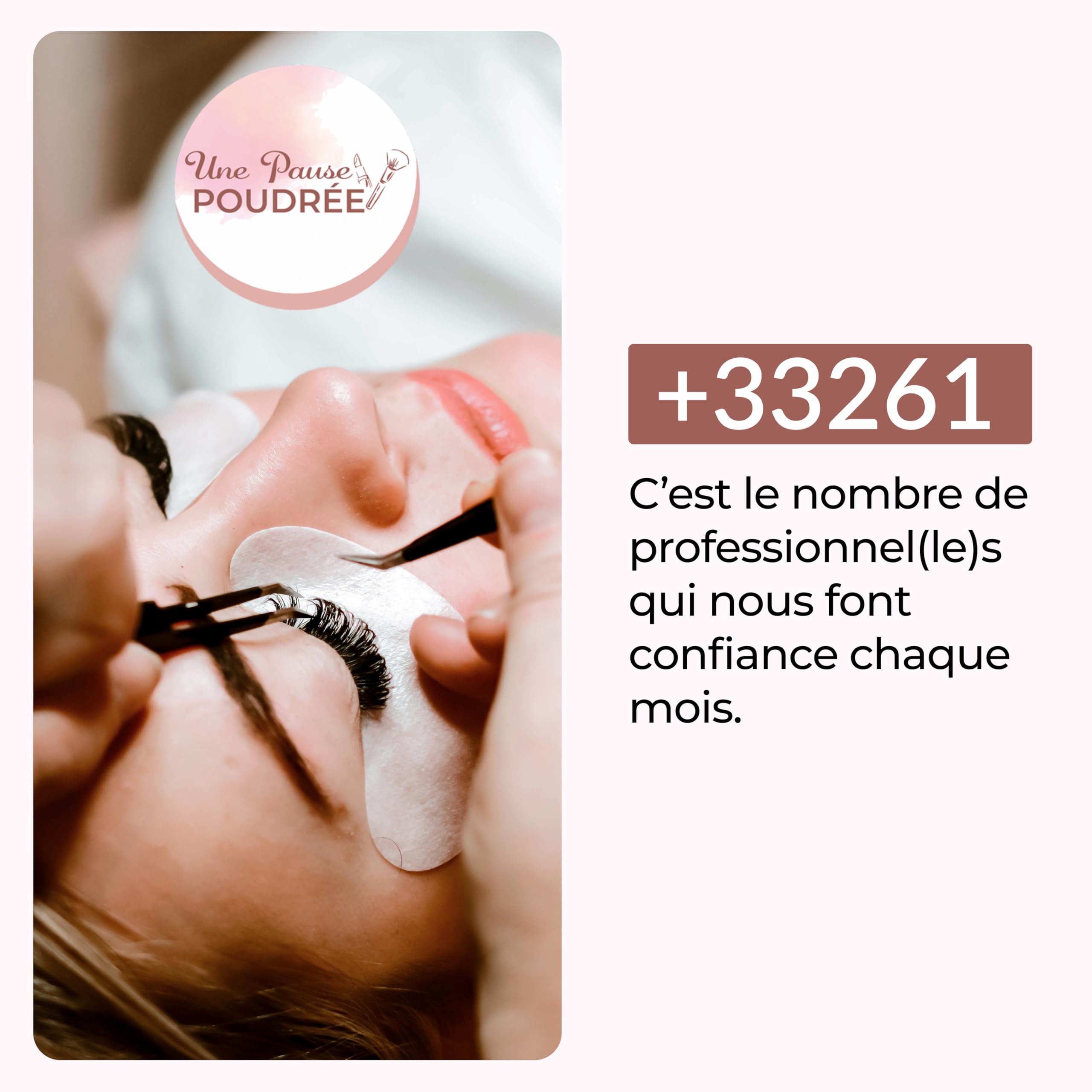 Une Pause Poudrée - LOUGLUE Colle Noire à Extension de Cils pour Professionnels - Colle Faux Cils Séchage Ultra Rapide (0,5 à 1 sec) Facile à Travailler et Tenue Longue Durée - Marque Française (5ml)