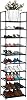 FIDUCIAL HOME 10 Tiers Shoe Rack 20-25 Pairs Sturdy Shoe Shelf
