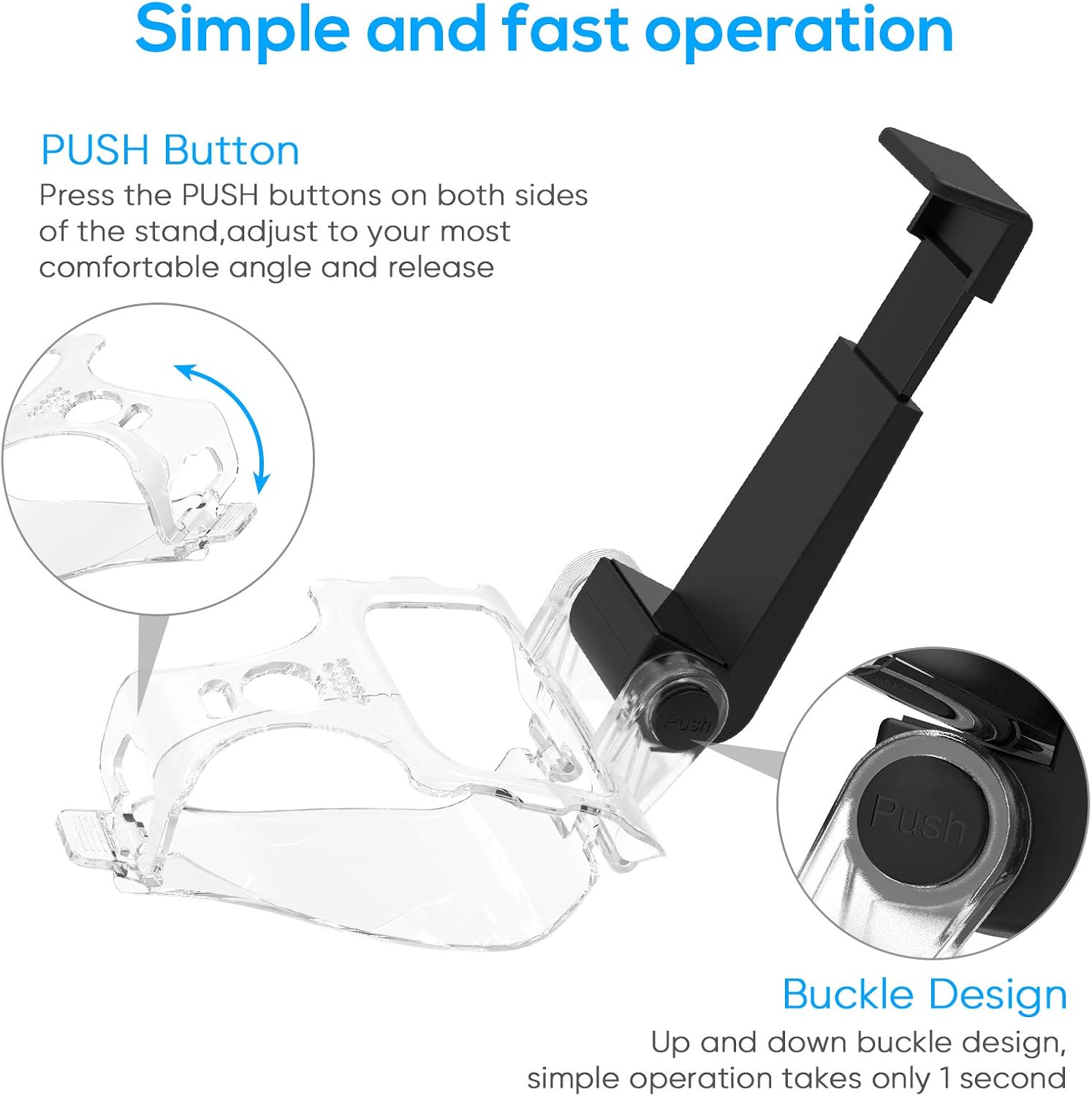 Controller Phone Mount for PS5, YUANHOT Phone Clip Clamp Bracket Holder with Adjustable Stand