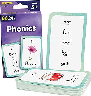 Teacher Created Resources Phonics Flash Cards (EP62071), Medium